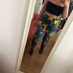 Fashion Nova High Wasted Floral Print Pants